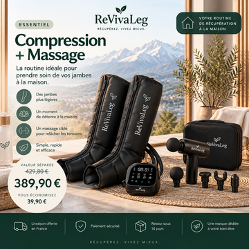 Duo Bottes de compression + mini pistolet de massage offert
